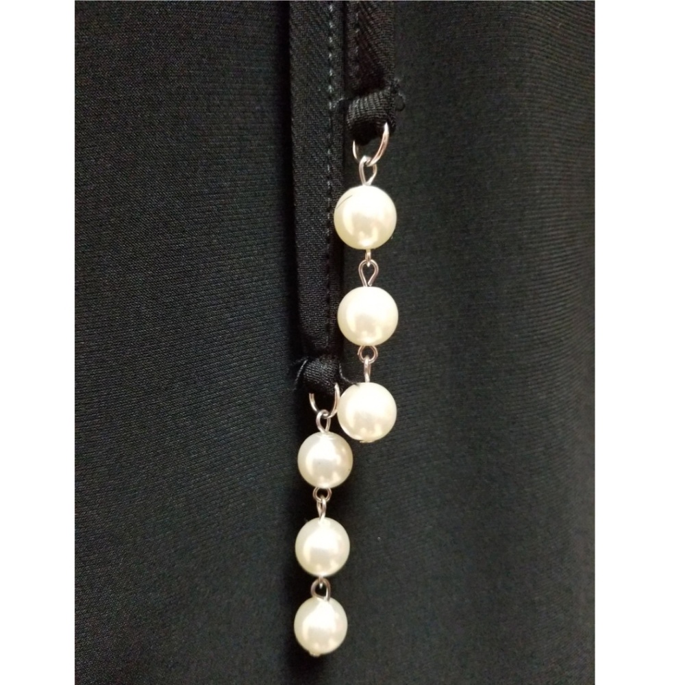 🆕️⬇️MSK Embellished Faux Pearl Bell Sleeve Blouse - Picture 6 of 8